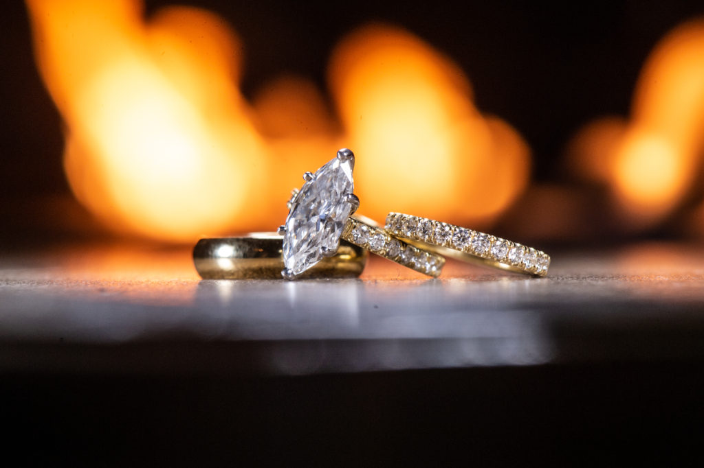 wedding ring photo fire